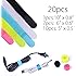 Cable Ties 20 PCS Colorful Reusable, Cord Fastening Wraps Straps, Hook, Loop, Special Design 3 Different Sizes Wire Organizer Management for Tablet PC TV