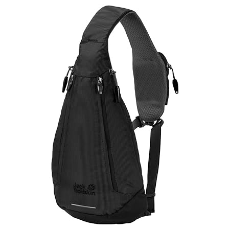 Jack Wolfskin Delta Bag Slingbag, Black, ONE Size