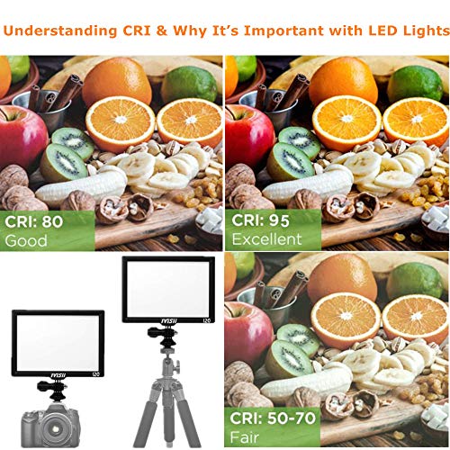 Camera & Camcorder LED Video Light Panel Table Super Slim Bright Soft 3200K-5600K YouTube Video Close-up Portrait Children Wedding Ultra Bright Dimmable Camera Panel Light(Included NP-F550 Battery) - Thumbnail 2