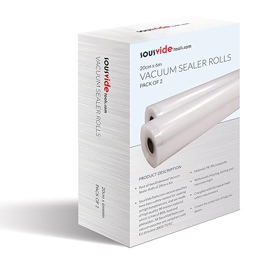 Vacuum Food Sealer rolls by SousVideTools2 x Vacuum Food Sealer Rolls