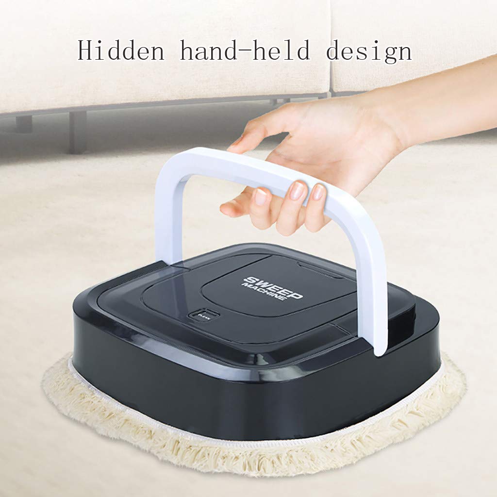 Kengqin Sweeper Machine Brothers Mopping Machine Clean Robotic Auto Robot Home Cleaning Guard (Black)