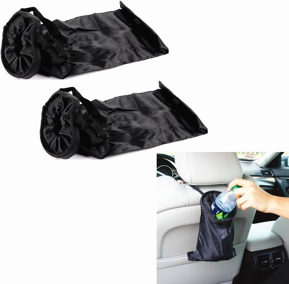 Haosen Car Trash Bin - Oxford Portable Two Openings Car Garbage Bag Hanging Rubbish Bag 2 Pack
