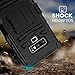 MoKo Samsung Galaxy Note 9 Case, Shock Absorbing Hard Cover Ultra Protective Heavy Duty Case with Holster Belt Clip + Built-in Kickstand for Samsung Galaxy Note 9 - Black