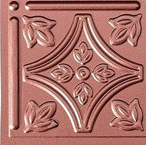 Savannah Backsplash Tiles Kitchen Bathroom Shower Decorative Wall Paneling, Argent Copper, 6''x6'', Sample