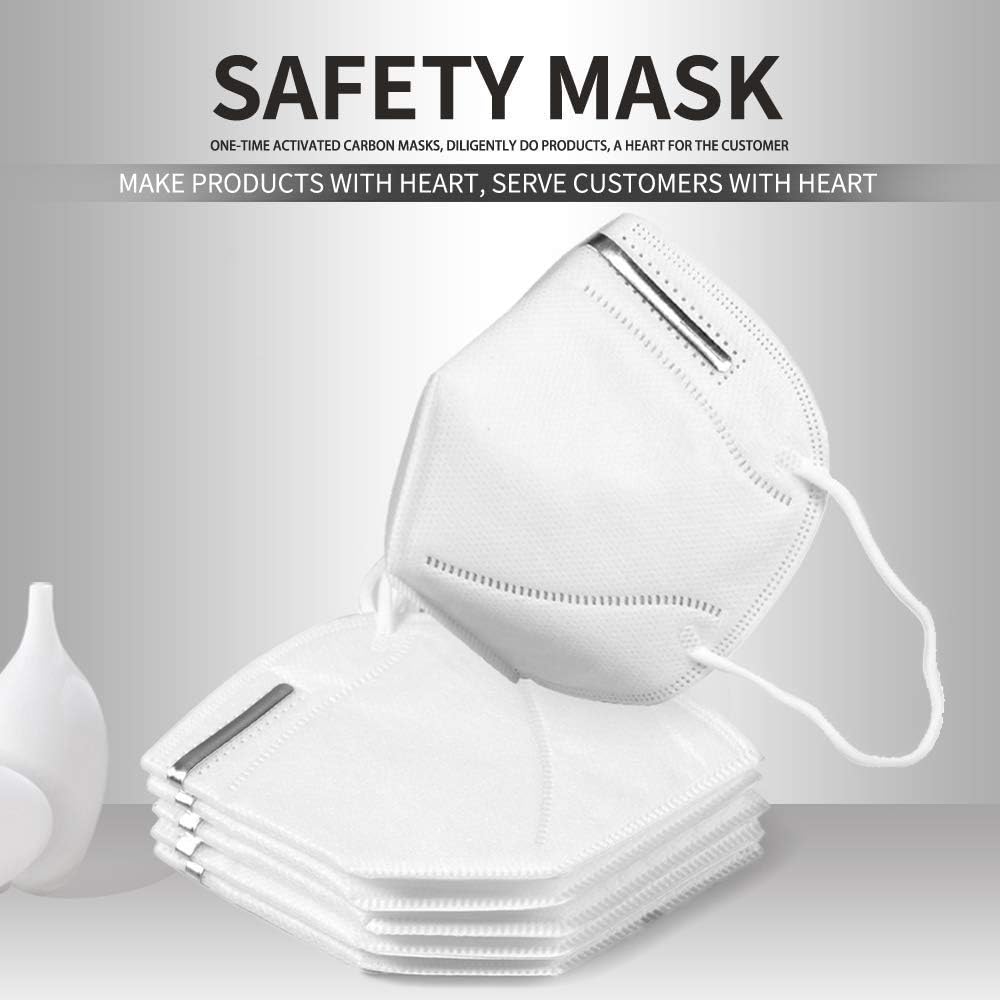 10 PCS N95 Mask, PM2.5 Anti Air Pollution Face Mask FFP2 Filter 98% Bacteria Anti Dust Mask Respirator