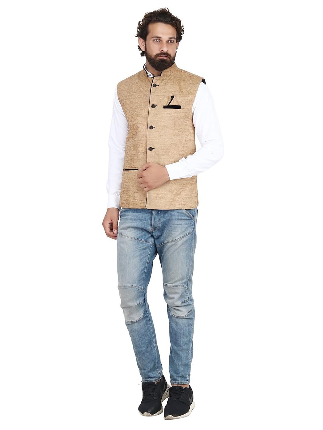 bis creations men's waistcoat - nehru jacket
