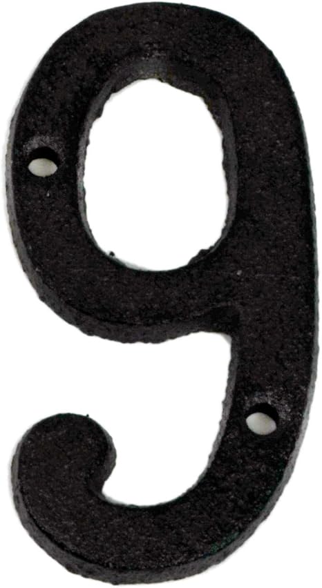 Amazon アルファベット イニシャル 数字 Metal Letter 鋳物 キャストアイアン インダストリアル ガレージ Diy おしゃれ Avsb 087 9 フック オンライン通販