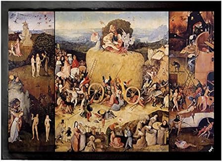 1art1 Hieronymus Bosch Trittico Del Carro Di Fieno 1516 Zerbino 70 X 50cm Amazon It Casa E Cucina
