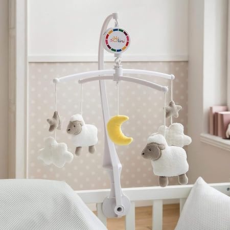 Solini Le Mobile Musical Petits Moutons Mobile Bebe Blanc Solini Amazon Fr Bebes Puericulture