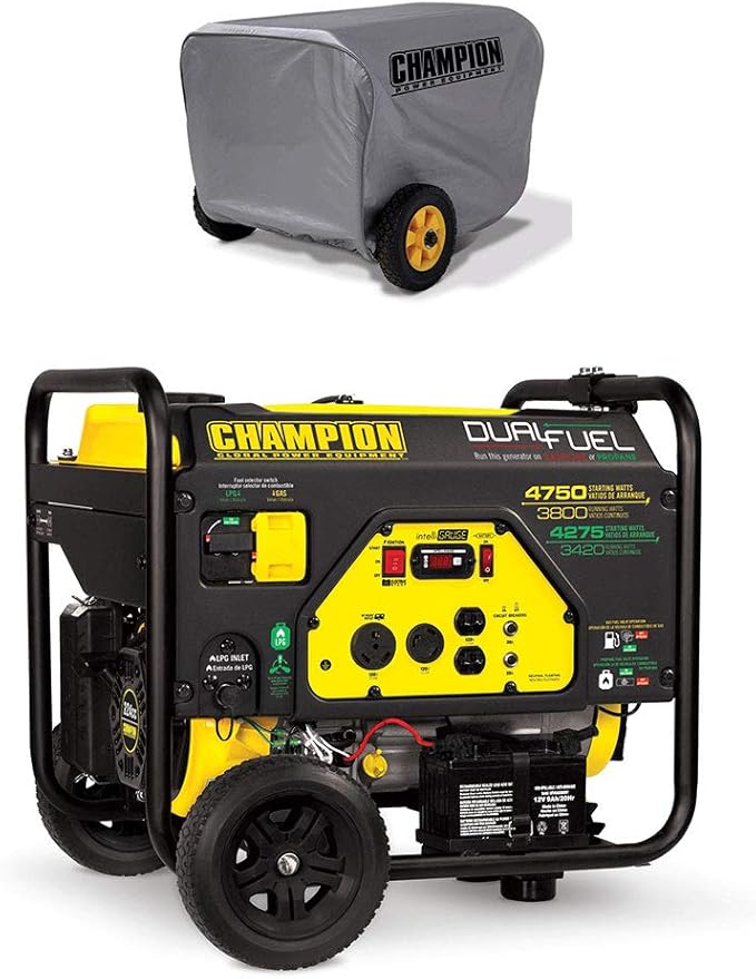 Champion 3800 Watt Portable Generator w/Vinyl Portable