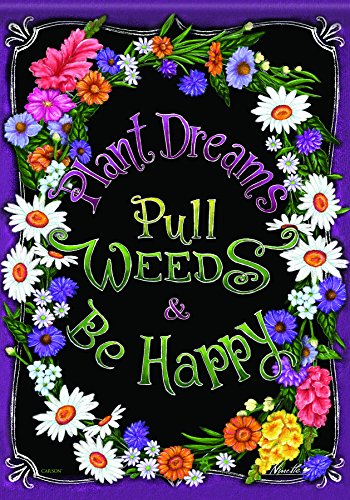 Carson Home Accents Outdoor Flag, Plant Dreams/Weeds, Large