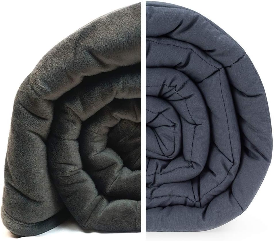 UAREHOME Premium Weighted Blanket for Adults, Reduce Anxiety, Support for Sensory Processing Therapy Single Double Size (60''x80'' (150x200cm) 6 Kg (15 Lbs))