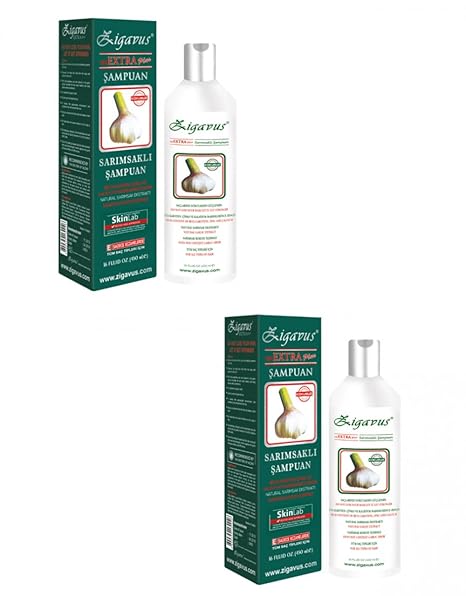 2X 450 ml (900ml) Zigavus Extra Plus Knoblauch Shampoo Gegen Haarausfall Extra Plus Knoblauch Shampoo gen Haarausfall