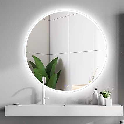 Buy Maistech Bathroom Mirror With Led Lights Anti Fog Dimmable Wall Mounted Makeup Vanity Mirror Backlit Frameless Large 24x24 Online At Low Prices In India Amazon In buy maistech bathroom mirror with led