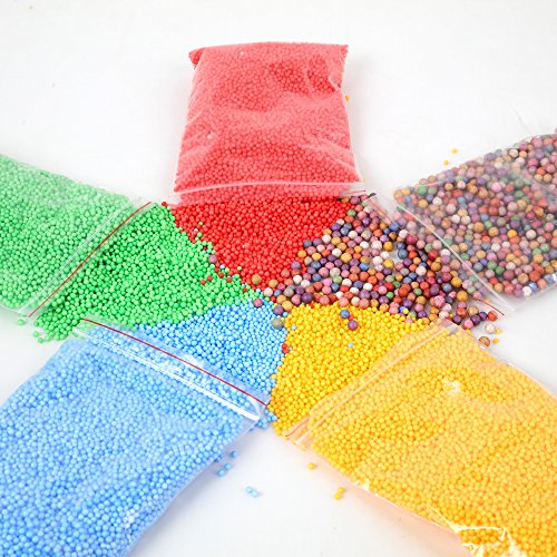 Slime Supplies Kit, 90 Pack Slime Beads Charms, Include Fishbowl Beads, Foam Balls, Glitter Jars, Drop Water Plum Blossom Love Smiley face Slices, Simulation Ice, Colorful Foam Beads, Slime Tools