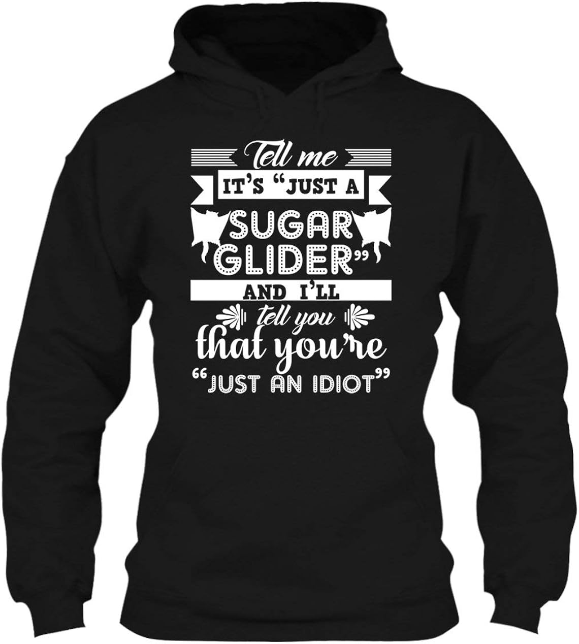 Amazon.com: It's Just A Sugar Glider Pullover Hoodie, Long Hoodie Design: Clothing