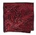 Gioberti Men's Formal 4pc Paisley Vest Necktie Bowtie and Pocket Square, Burgundy, Medium