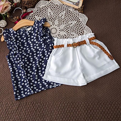 image for Girls Dresses,Haoricu Hot Sale 3PCS Toddler Kids Summer Clothes T-shir