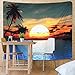 Mandala Tapestry Wall Tapestry Bohemian Wall Hanging Tapestries Wall Blanket Wall Art Wall Decor Beach Tapestry Blue Indian Tapestry Sunset Tapestry Indian Wall Decor (59.1