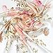 ETSYG 32'' Silk Scarf Women’s White Flower Pattern Large Square Satin Headscarf Headdress