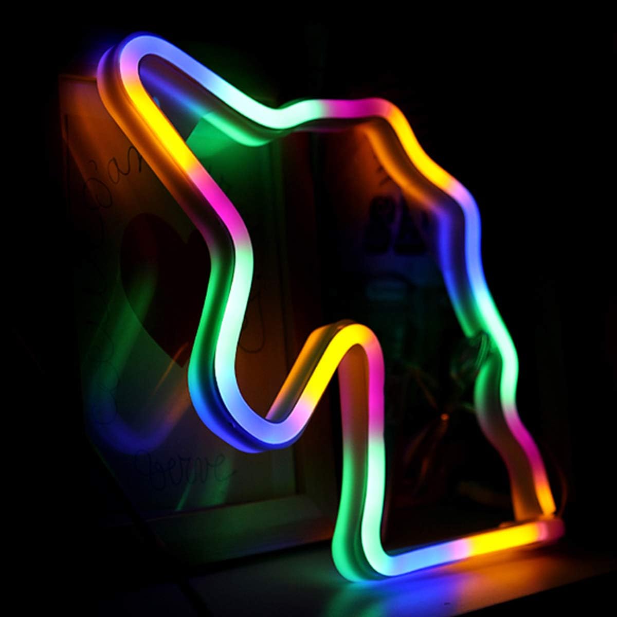 Neon Light Unicorn Shaped Neon Sign LED Night Lamp for Home Bedroom Wall Decoration Party Supplies - Image 3