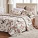 Greenland Home 100% Cotton Fashion Quilt Collection, Prewashed, Reversible Quilt Set, 2-Piece Twin/XL, Butterflies