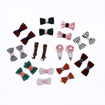 Amazon Com Handmade Cloth Girls Hair Bows Hair Clips Hair
