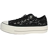 black flat converse