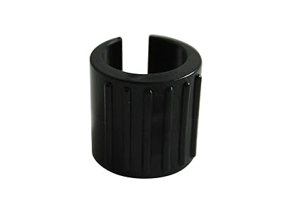 GleitGut Klemmgleiter für Freischwinger - Kunststoffgleiter für Rundrohr 24-25,9 mm - 4 Stück - mit Zapfen 5,5 mm