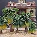NUOLUX 15pcs Model Train Palm Trees 5 Size Tropical Forest Landscape Scale N Z 1:100-1:300
