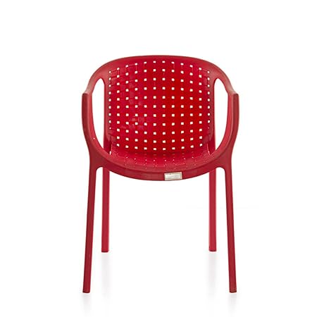Varmora Designer Chair (Ola Netted - Red)