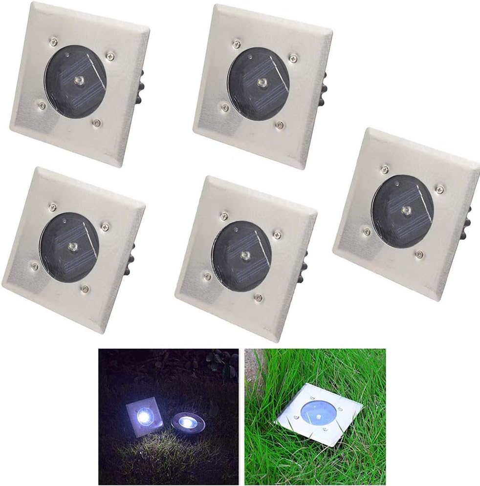 ZQH LED Solar InGround Landscape Lights, IP65 Waterproof Outdoor