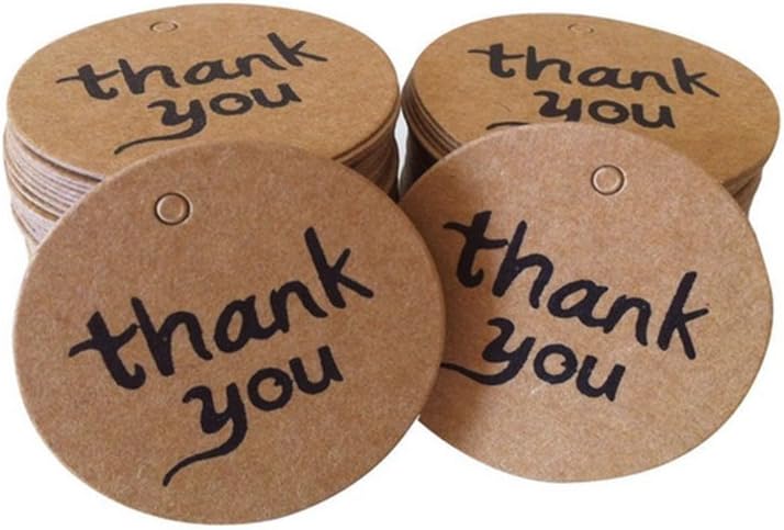 100 Westeng Paper Pendant Hanging Tags Hang Labels Price Tags Signs Pendant DIY Paper Labels 3 * 3 cm