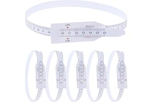 SUPVOX 6pcs Head Circumference Tape Measure 56cm Plastic White Measuring Ruler for Head, Waist Chest Growth
