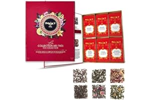 Maxim's De Paris Gift Box Tea Sampler - French Iconic Brand - 30 Tea Bags - Assortment of 6 Gourmet Teas - Individual Wrapping for Freshness - Ready to Gift Box - Gift for Tea Lovers or Francophile