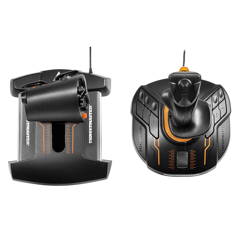 Thrustmaster T16000M FCS Hotas - Flight Control System with Joystick and Throttle, Featuring H.E.A.R.T HallEffect AccuRate Technology for PC
