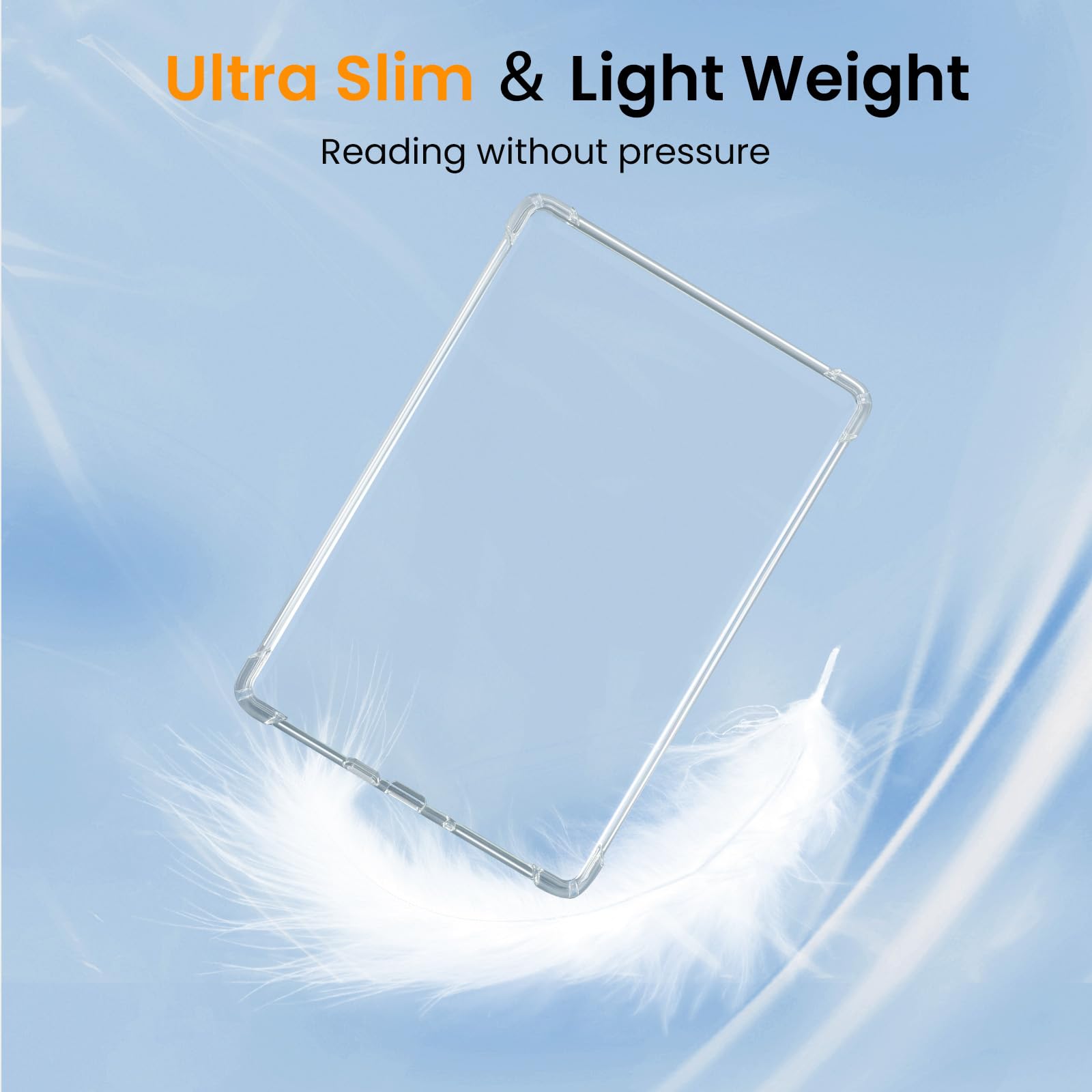 4 in 1 Clear Case with 2 Screen Protector and 50 Sticker for Kindle Paperwhite 12th Gen 2024 (7