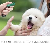 Diyife Dog Clicker 2 Pack Green Pink with Wrist Strap Pet Training Clickers view 4