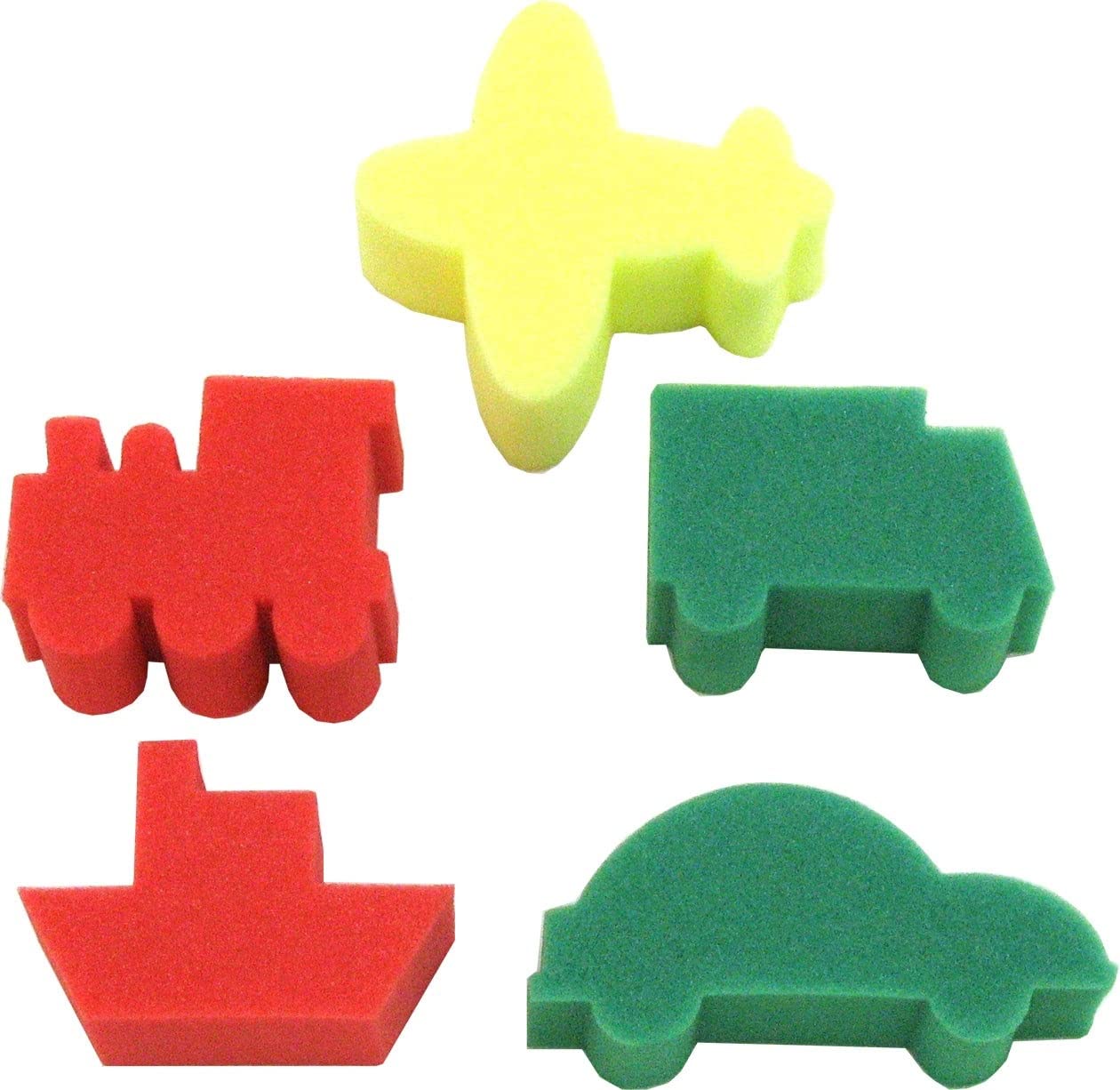 Sponge painting stampers | Pack of 5 | Transport shapes