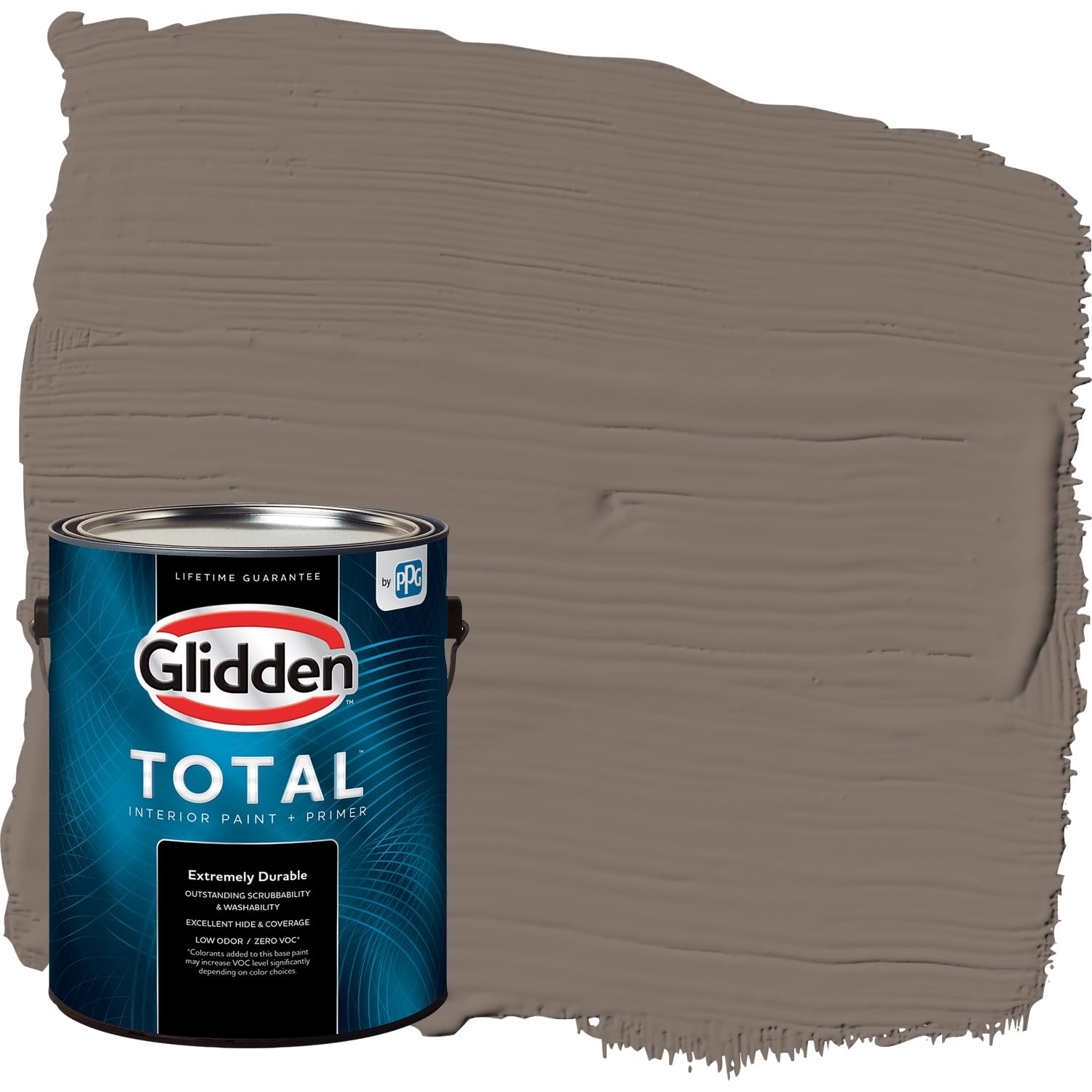 Glidden Total Interior Wall Paint & Primer All-in-One, Tattle Tail/Beige, Flat, 1 Gallon