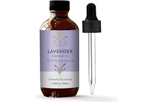 AVD Organics Lavender Essential Oils 100ml | 100% Pure & Natural Therapeutic Grade Lavender Oil Skin | Massage, Aromatherapy,