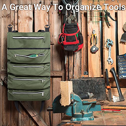 Tool Roll Bag,Hopene Turning Tool Roll Made of 600D Polyester Durable