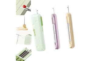 COLAYERIST 2 in 1 Needle Threaders Automatic for Hand Sewing, 3 in 1 Needle Threader Seam Ripper, Sewing Supplies Sewing Kit, Sewing Machine Needle Threaders with Needle Storage(3 PCS）