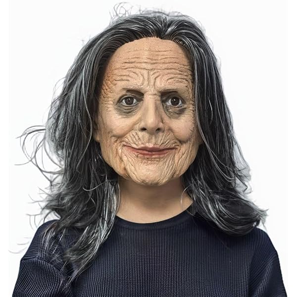 Máscara De Anciano Realista Con Pelo Y Barba - Perfecta Para Halloween, Teatro Y Fiestas De Disfraces