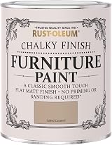 Rust-Oleum Brown Upcycled Furniture Paint Chalky Finish Salted Caramel 750ml view 5