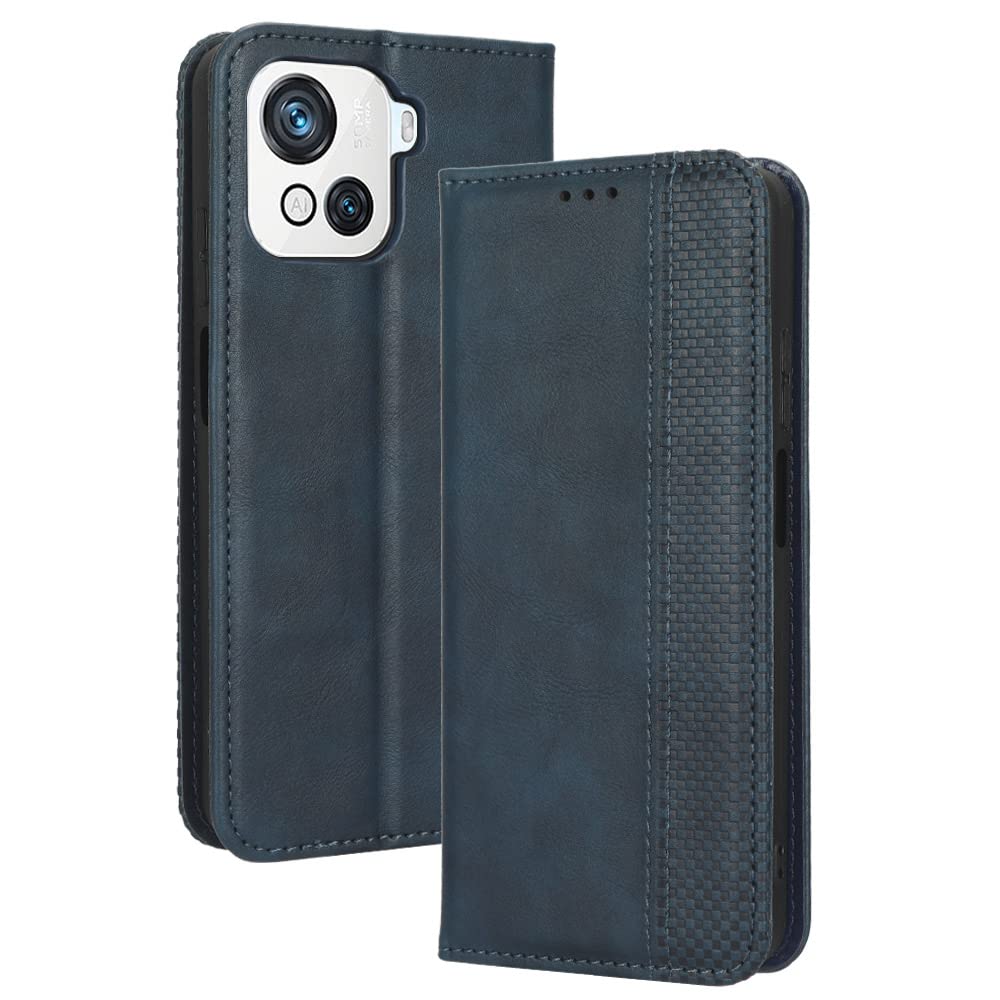 Blackview Oscal C80 Case [Wallet Case] [Kickstand] [Card Slots] [Magnetic Flip Cover] Compatible with Blackview Oscal C80 Smartphone(Blue)
