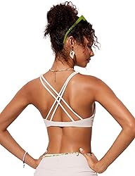 CRZ YOGA Womens V Neck Bikini Tops Twist Front
