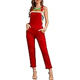 Odefou Bib Overalls for Women Fashion Jean Jumpsuit Adjustable Strap Coveralls