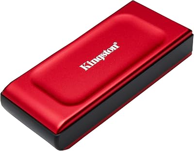 Kingston XS1000 1TB External SSD USB 3.2 Gen 2 Red SXS1000R/1000G