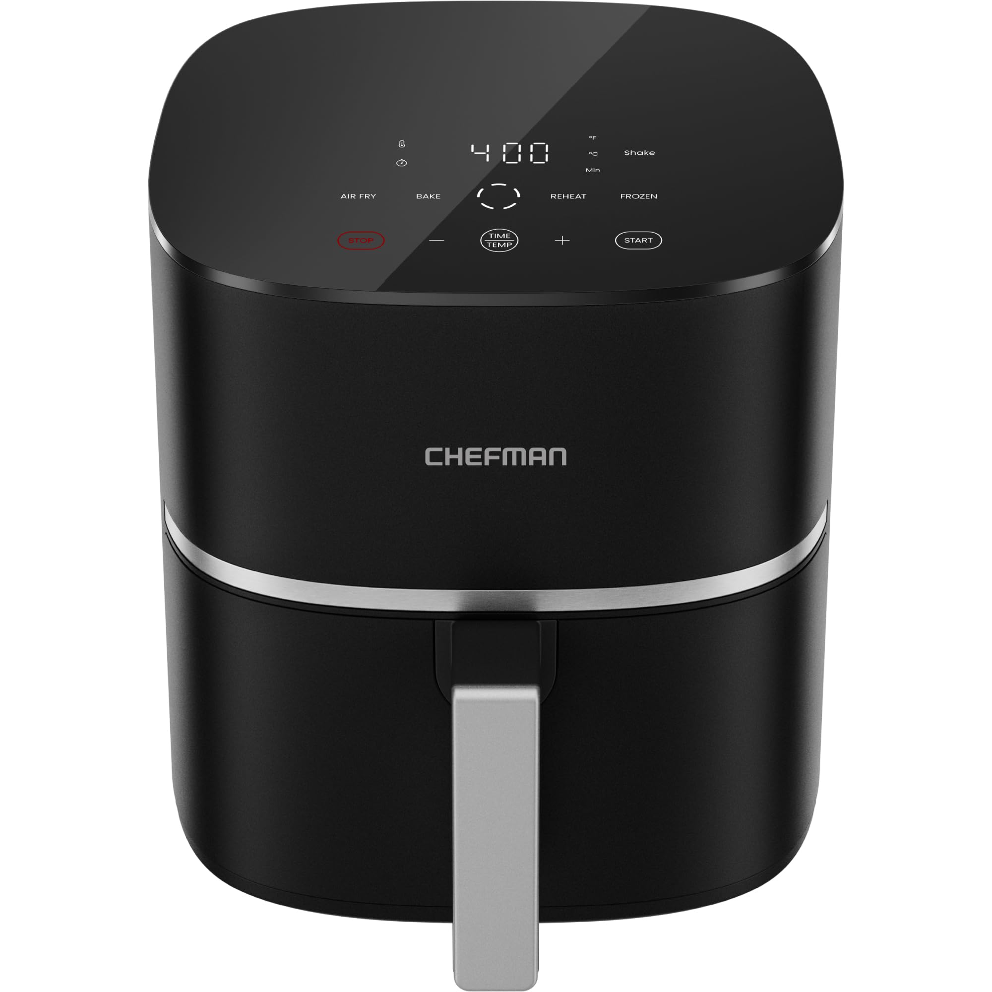 Chefman TurboX 4-in-1 Air Fryer, 5-Quart Airfryer for Extra Crispy Chicken, Fries, Wings, and More, Air Fry, Bake, Reheat, and Frozen Functions, Digital Touch Controls, Dishwasher Safe Image